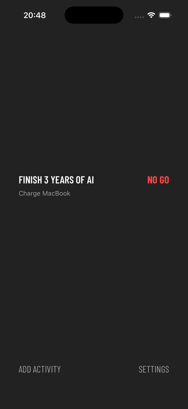 FrictionList — Finish 3 Years of AI: NO GO